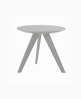 Beistelltisch Woody Hill Durchmesser 55 cm 42cm alufarbig