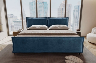 99rooms Boxspringbett Vero Familienbett (Schlafzimmerbett, Bett), 220/240/260x200 cm, in Cord POSO, mit TFK-Matratze, Topper