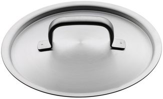 WMF Gourmet Plus Stielkasserolle 20cm, kleiner Topf mit Metalldeckel mit Dampföffnung, Kochtopf klein 2,5l, Induktion, Cromargan Edelstahl mattiert, Innenskalierung