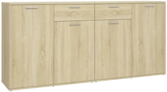 Sideboard 160 x 36 x 75 cm, Holzwerkstoff Sonoma