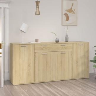 Sideboard 160 x 36 x 75 cm, Holzwerkstoff Sonoma