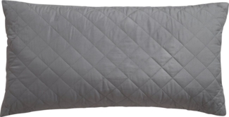 OTTO home Microfaserkissen Clarra, Kopfkissen 40x80 cm, 80x80 cm, Füllung: Polyester, Bezug: Polyester, Rückenschläfer, Seitenschläfer, Kissen in grau