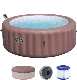 LAY-Z-SPA® Energiespar-Whirlpool Hawaii AirJet™ mit App-Steuerung, für 6 Personen, Ø 196x71 cm, Terrakotta