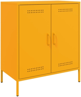 vidaXL Sideboard Senfgelb 68x39x79 cm Stahl 842979