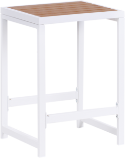 Gartenstuhl AVETRANA Metall Braun Weiß