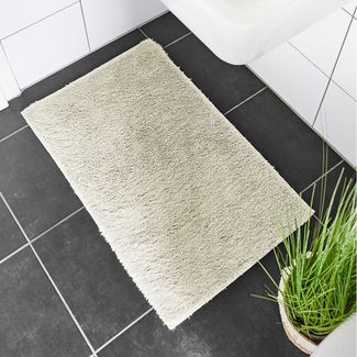 andiamo Badematte rutschfest Florida - Badezimmerteppich weich und flauschig - Badteppich rutschfest waschbar Duschvorleger Badvorleger für Badezimmer 40x60 cm beige
