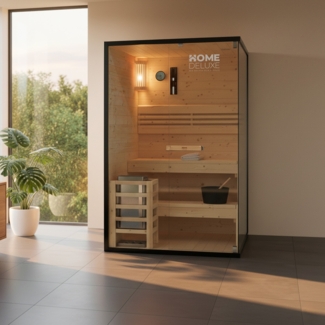 HOME DELUXE Traditionelle Sauna SHADOW M - 120 x 120 cm für 2 Personen