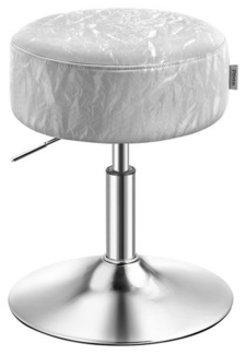 Schminkhocker, Schminkstuhl, Sitzhocker, höhenverstellbar, 360° drehbar, PU, dicke Polsterung, für Schlafzimmer, Küche, Esszimmer