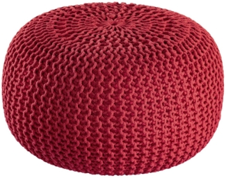 Amagohome Sitzhocker Pouf Outdoor ø 55 o. 45cm Bodenkissen Sitzpouf Hocker wetterfest pfleg