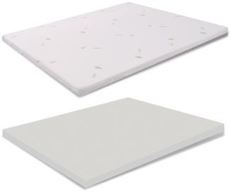 Topper aus Memory Foam 160x200 - Höhe 5 cm, Abziehba, Aloe Vera, Medizinprodukt