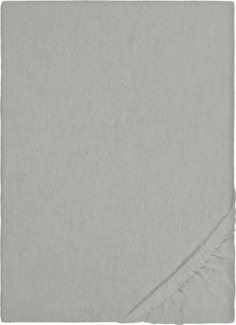 biberna Melange-Flanell Spannbetttuch 0841380 MELANGE UNI, gletscher, 1x 90x190 cm - 100x200 cm