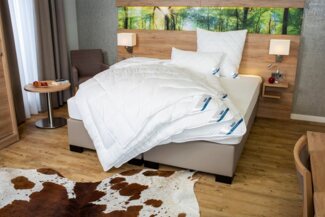 Beco Microfaserbettdecke + Microfaserkissen Royal Soft Duo, Bettdecken-Set mit Kopfkissen, 135x200 cm, Sommer oder Winter