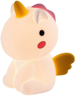 Rabalux LED Nachttischlampe, warmweiß, Unicoo RGB LED Einhorn Nachtlicht für Kinder