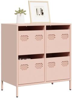 vidaXL Sideboard Rosa 68x39x73,5 cm Kaltgewalzter Stahl 851257