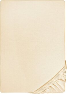 biberna Jersey-Elastic-Topper-Spannbetttuch, champagner, 1 x 140 x 200 cm - 160x220 cm