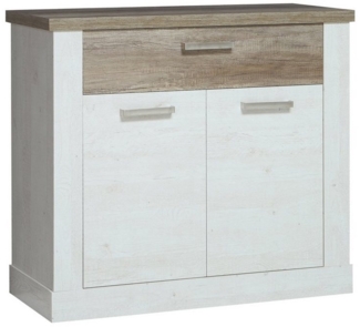 Newroom Sideboard Coby, Sideboard Pinie Weiß Modern Kommode Highboard Wohnzimmer