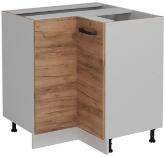 Eckunterschrank R-Line Goldkraft Eiche 75.6 cm ohne Arbeitsplatte Vicco