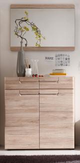 Garderobe Set Malea Eiche San Remo 2-teilig 90 x 188 cm