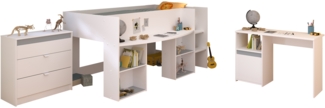 Parisot 'Pirouette 15' 3-tlg. Kinderzimmer-Set, Holz weiß