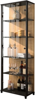 fif möbel Vitrine OPTIMA Standvitrine, Vitrinenschrank, Glasvitrine, Sammlervitrine