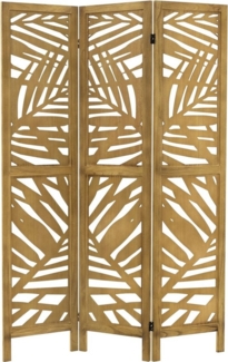 ML-DESIGN Paravent Raumteiler Faltbarer Sichtschutz Indoor Stellwand Sichtschutzwand, Raumtrenner 3-teilig Kyoto Natur 170x121cm Holz freistehend Trennwand