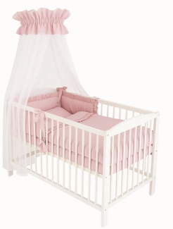 Kinderbett 60 × 120 Komplettset Royal rosa
