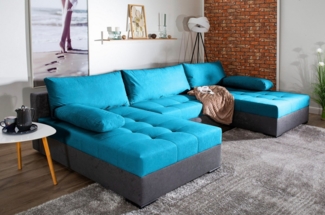 COLLECTION AB Wohnlandschaft Josy U-Form, B: 307 cm, mit Bettfunktion & Bettkasten, Federkern