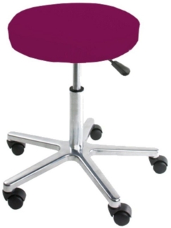 DUKAL Kissenbezüge Hockerbezug rund, Frottee-Stretch, 2 Größen, (1 Stück), Ø 35-40 cm, mit Spannumrandung, Made in Germany