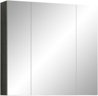 Badezimmer Spiegelschrank Riva in Rauchsilber grau 80 x 75 cm