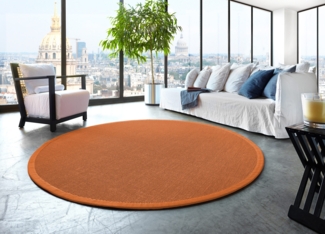 Sisal Premium Teppich ASTRA Manaus lachs/tabak Rund 160cm