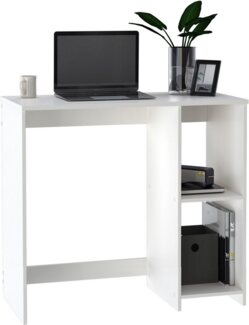 INOSIGN Schreibtisch BAKAR, Laptoptisch, Computertisch, 2 offene Fächer, platzsparend, Breite 80 x Tiefe 40 cm