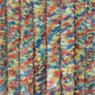 Moritz Flauschvorhang aus Chenille 90 x 220 cm kunterbunt Türvorhang als Fliegenschutz Insektenschutz für Camping Wohnwagen