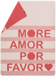Wohndecke Silvretta 'more amor' 140 x 200 cm Altrosa, DAVID FUSSENEGGER
