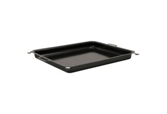 BBQ-Toro Bratpfanne Emaillierte Pfanne 64 x 52 x 5,5 cm, Stahl, für Edelstahl Gastrobräter, Stahl