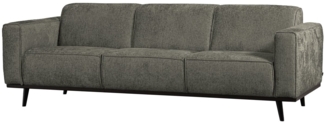 Sofa Statement aus Struktursamt 230 cm, Frost