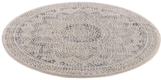 Carpet City Teppich Art 1652, rund, Höhe: 7 mm, Kurzflor, Ornamenten-Muster, Boho & Mandala Stil