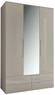 Kleiderschrank self Jenna, Holzwerkstoff, Beige, 126 x 208 x 57 cm