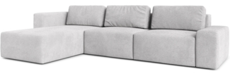 AX LIVING Couch XXL L Form Arkleton Ecksofa Groß Hellgrau 360cm Stil L