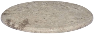 vidaXL Tischplatte Grau Ø50x2,5 cm Marmor 149194