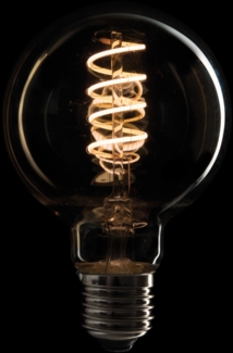 SHOWGEAR LED-Glühlampe E27 4 W – dimmbar – goldene Glasabdeckung