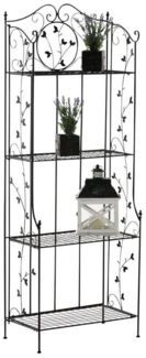 TPFGarden Standregal Aaron - Blumenständer - 4-stöckiges Pflanzenregal, Blumenregal - Pflanzengestell, Pflanzenständer mit den Maßen (HxB xT): 158 x 60 x 33 cm