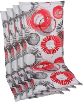 GO-DE Hochlehnerauflage, (Spar-Set, 4 St), Maße ca.: 50 cm x 120 cm x 6 cm