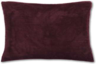 Kissenhülle Kuschel 30 x 50 rotbraun - kastanienbraun ohne Füllung