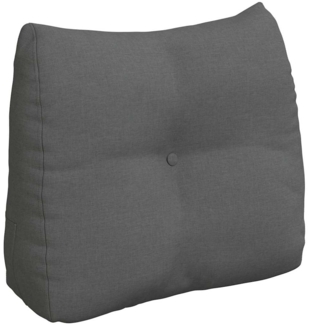 vidaXL Rücken Kissen Dunkelgrau 60 x 24 x 50 cm Stoff 42014384