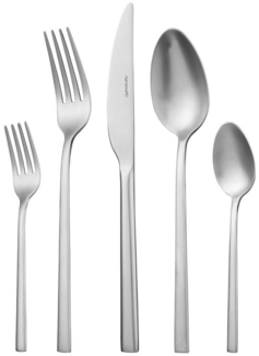 Hanseatic Besteck-Set SMART, in matter Optik (30-tlg), 6 Personen, Edelstahl 18/10, leichtes und minimalistisches Design