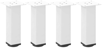 vidaXL Couchtischbeine 4 Stk. Weiß 30-32 cm Stahl 4012461
