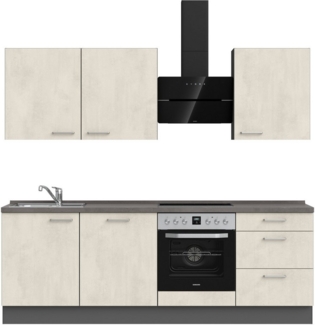 nobilia® Küchenzeile "Riva II", vormontiert, Ausrichtung wählbar, Breite 240 cm, wahlw. mit E-Geräten