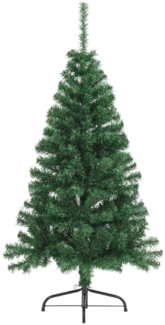 vidaXL Künstlicher Halb-Weihnachtsbaum mit Ständer Grün 120 cm PVC 328415