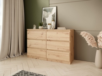 Beautysofa Kommode mit sechs Schubladen LOOK, Modernes Design, Zeitloser Stil