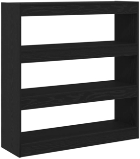 vidaXL Bücherregal Schwarz Eichen-Optik 100 x 30 x 103 cm 862726